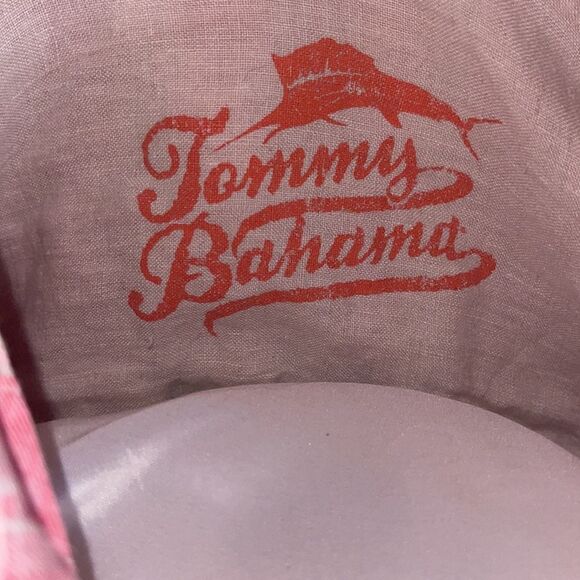 Tommy Bahama Mens Linen Button‎ Down Shirt Sleeve Shirt Pink Plaid XXL Vintage - Picture 7 of 9